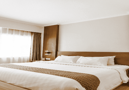 Chambre dans un hôtel à Abbécourt